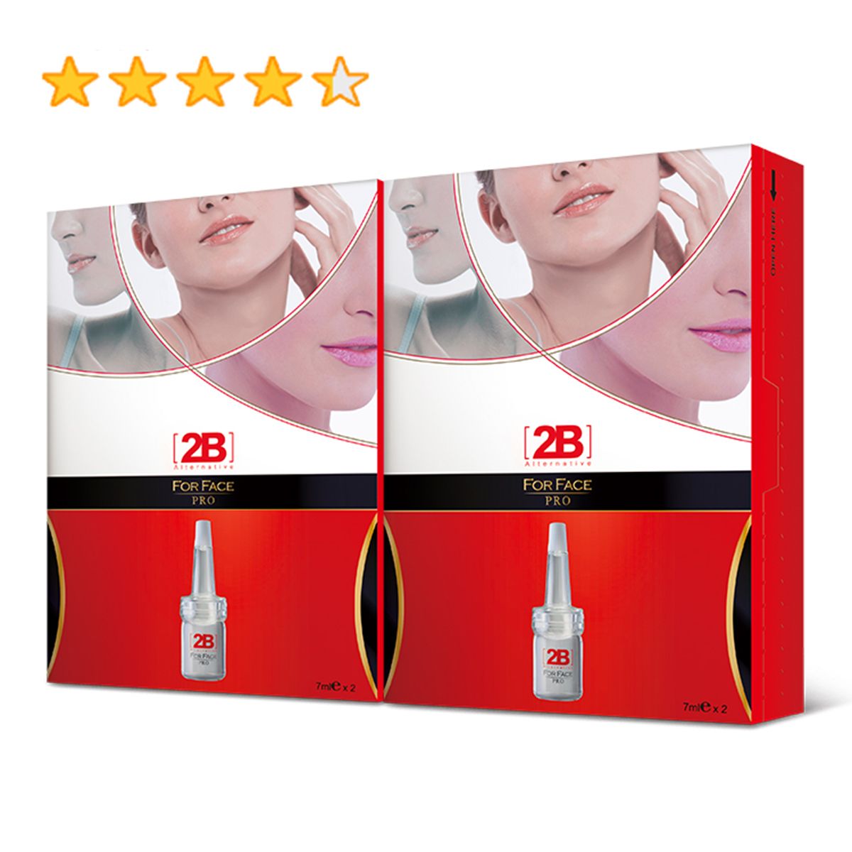 【熱賣】<全新-第2代> 2B瘦面 保濕收毛孔抗皺緊緻微精華  2B For Face Pro  (2盒裝) |  (有效日期:08/10/2026)