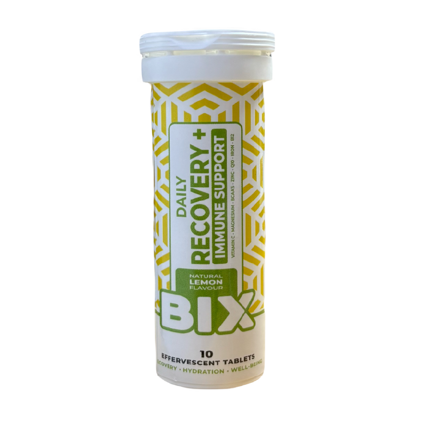 Bix Daily Recovery+ Immune Support - 運動每日恢復補充劑 - 水溶片裝 10片 (檸檬味) (供應商另一官方包裝)
