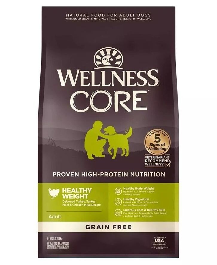 CORE® 無穀物 去骨火雞及雞肉 體重管理配方 狗糧 24lb Exp.Date Feb/2027
