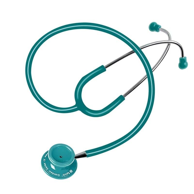 Spirit 501 Daul Head Medical  Stethoscope for Nurse, Lightweight, Soft-Sealing Eartips, Blue-green