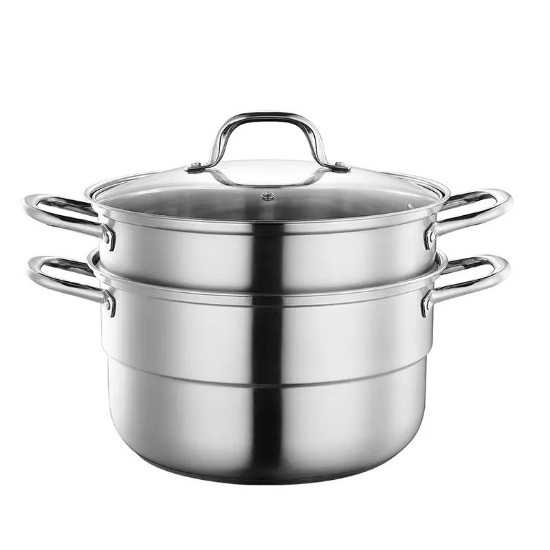 BOBER-Bohu-Yue Kitchen Multi-function Two-Layer Steamer, Multi-function Steamer, Food-grade Stainle