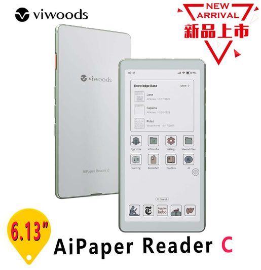 viwoods | Viwoods 6.13'' AiPaper Reader C AI智能4G彩色墨水屏手機