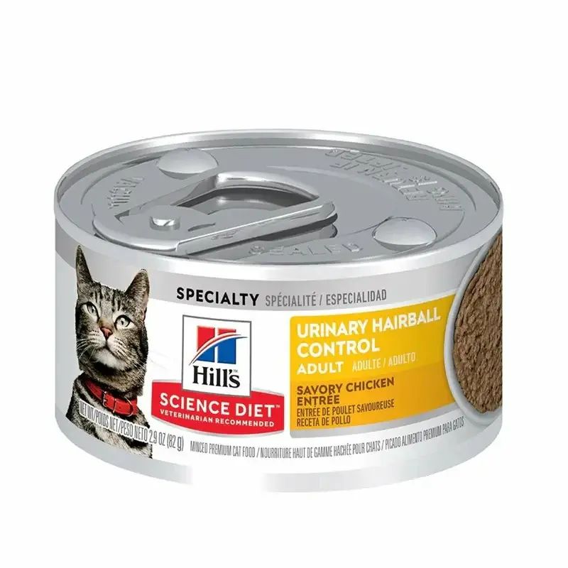 [6PCS SET] Feline Adult Urinary Hairball Control Savory Chicken Entree 2.9OZ*6
