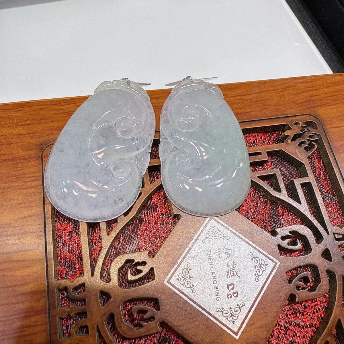 a 86緬甸翡翠如意配繩隨機發貨