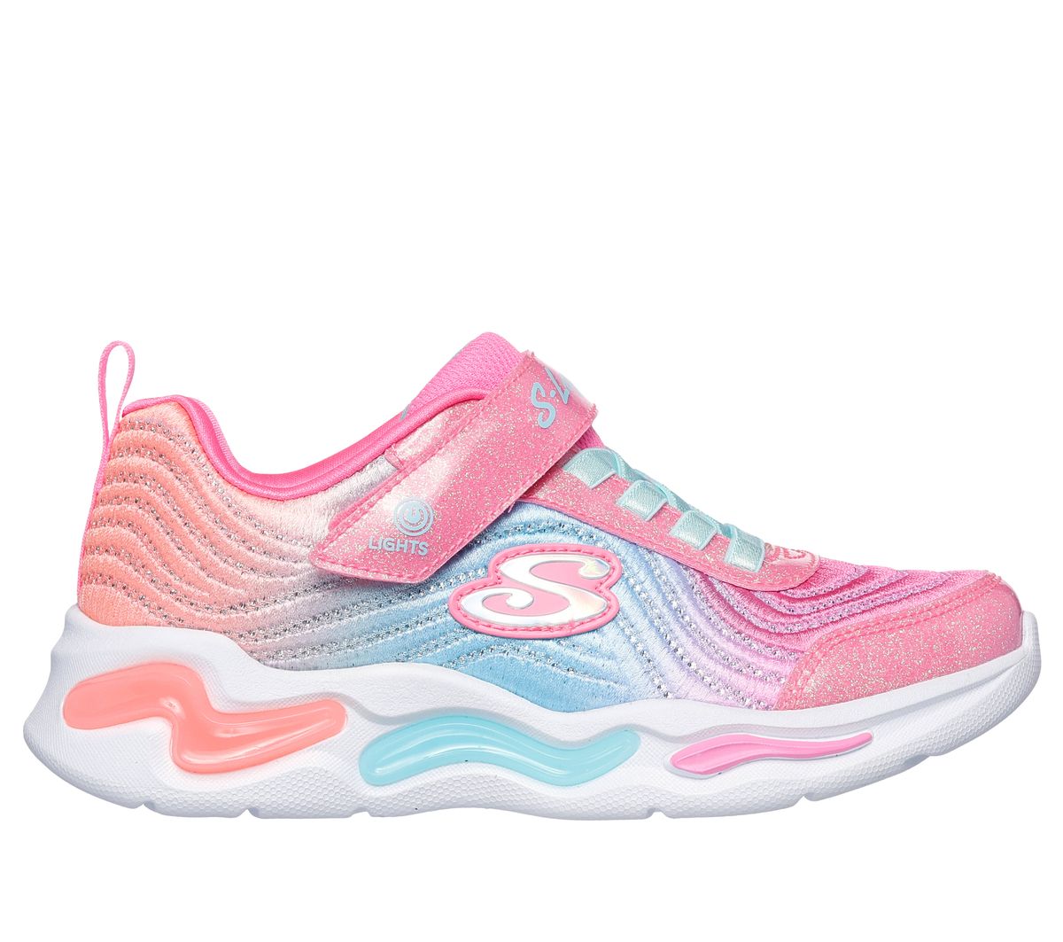 WAVY BEAMS GIRLS' LIGHT UP SHOES