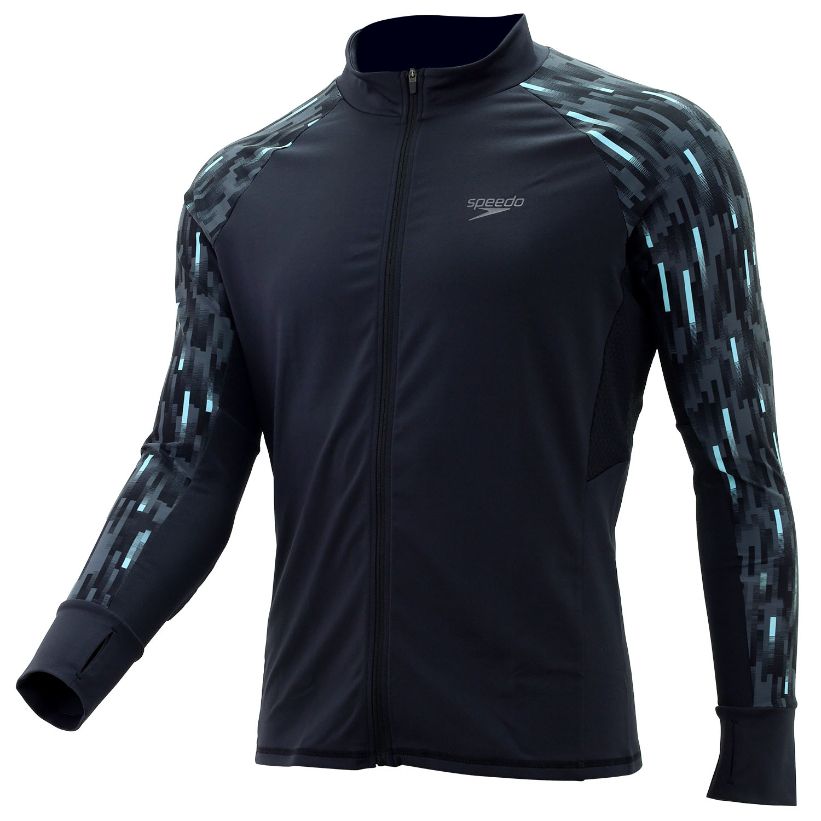 Deluxe Men'S Full Zip Long Sleeve Breathable Water Activity Top