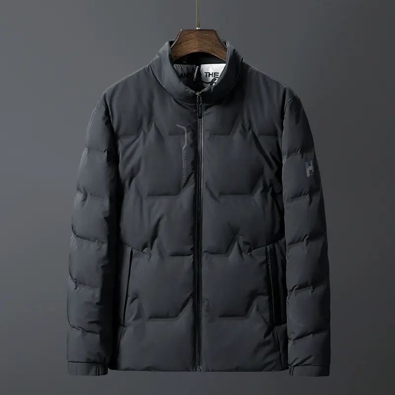 90绒羽绒服男冬季加厚保暖中老年男士大码立领爸爸冬装外套