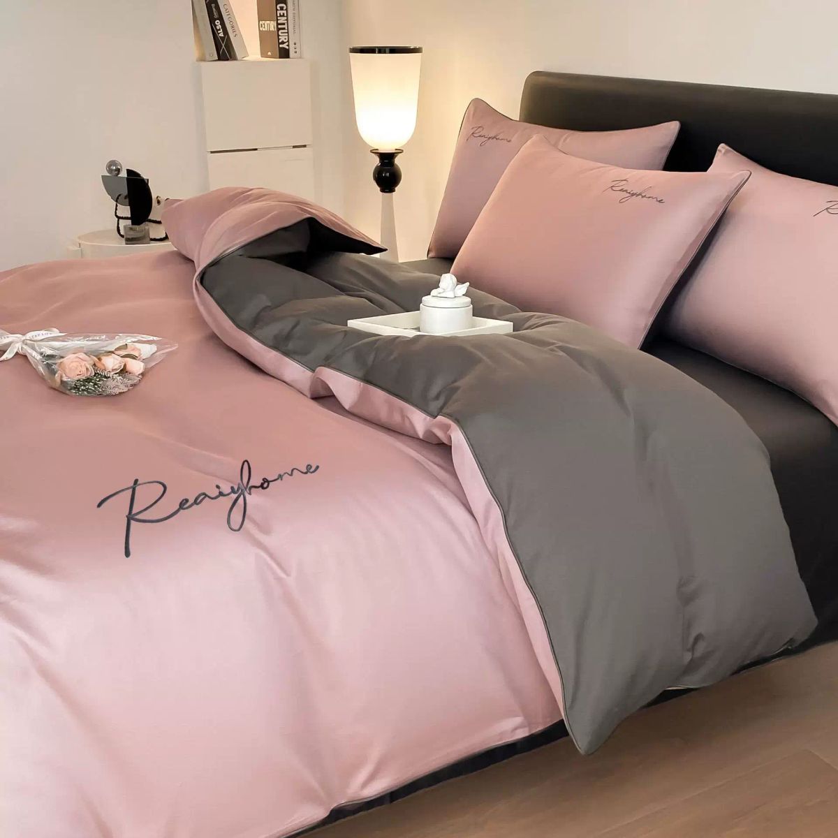 120支新疆长绒棉四件套全棉刺绣被套纯棉裸睡床单床笠款床品