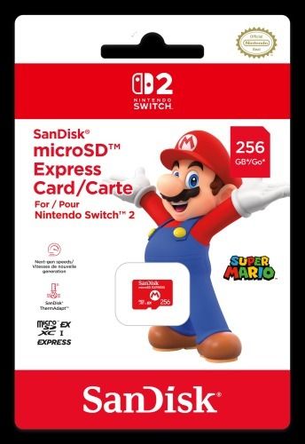 Switch 2 Official Mario Limited 256GB micro Express SDXC EX Card (HK)