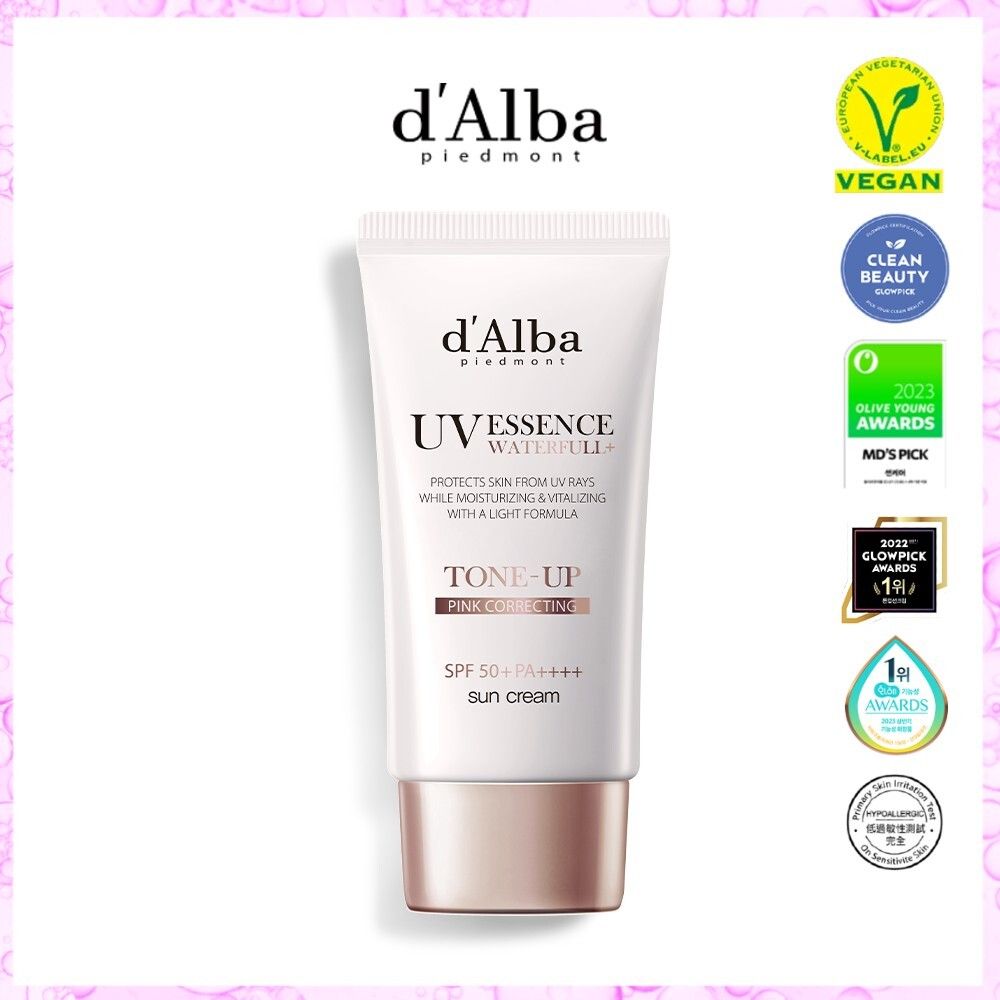 Waterfull提亮純素防曬霜 Pink Correcting SPF 50+ PA++++ 50ml [平行進口]