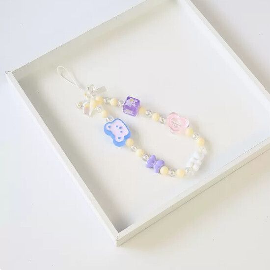 手機掛繩【小熊愛心--手機鏈】#Q901007530