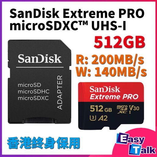 SanDisk | Extreme Pro MicroSDXC Card 512GB UHS-I 200MB/R ...