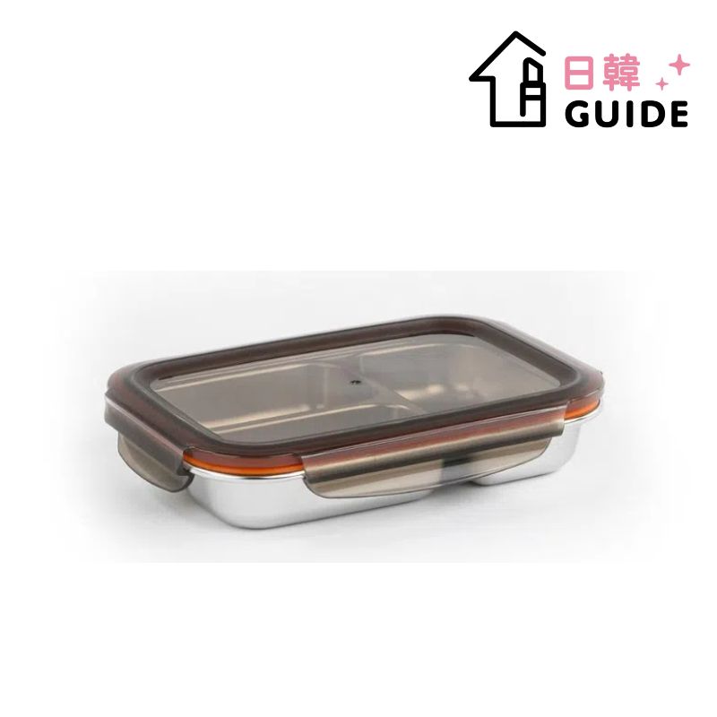 Dividable Microwave Stainless Steel Lunch Box 560ml (Divided Series)(Parallel Imports)