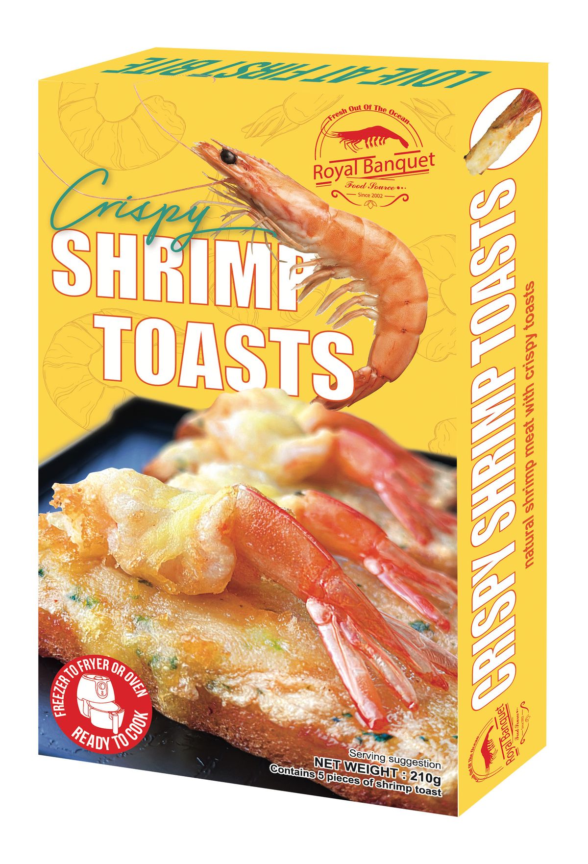 急凍蝦多士 210g (急凍-18°C)