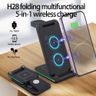 H28 15W 5合1摺疊多功能無線充電器（黑色）