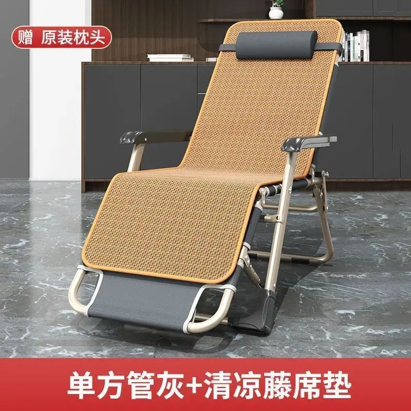 躺椅折疊午休床辦公室午睡懶人陽臺家用休閒椅子2025新款坐睡兩用平行進口