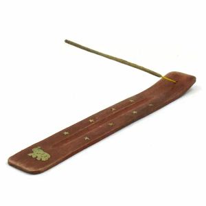 Free Gift India imported handmade copper decorative wood incense board Incense holder HIH-BOARD-G01 