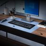 KOPJIPPOM Large Print Backlit Keyboard, Quiet USB Wired Computer Keyboard, Full Size Keyboard with W