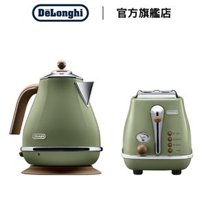 [套裝優惠] 意式早餐復古系列電水壺 KBOV2000.GR + 意式早餐復古系列多士爐 CTOV2103.GR