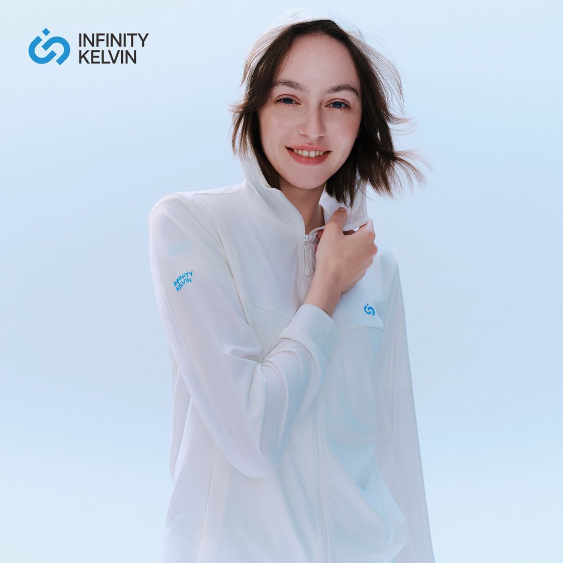 成人男女裝中性 Breeze 基本版防曬外套 (白色 / SM碼)