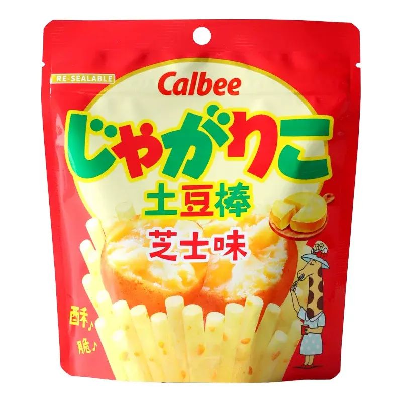 日本进口卡乐比北海道黄油芝士味土豆棒网红追剧解馋膨化休闲零食