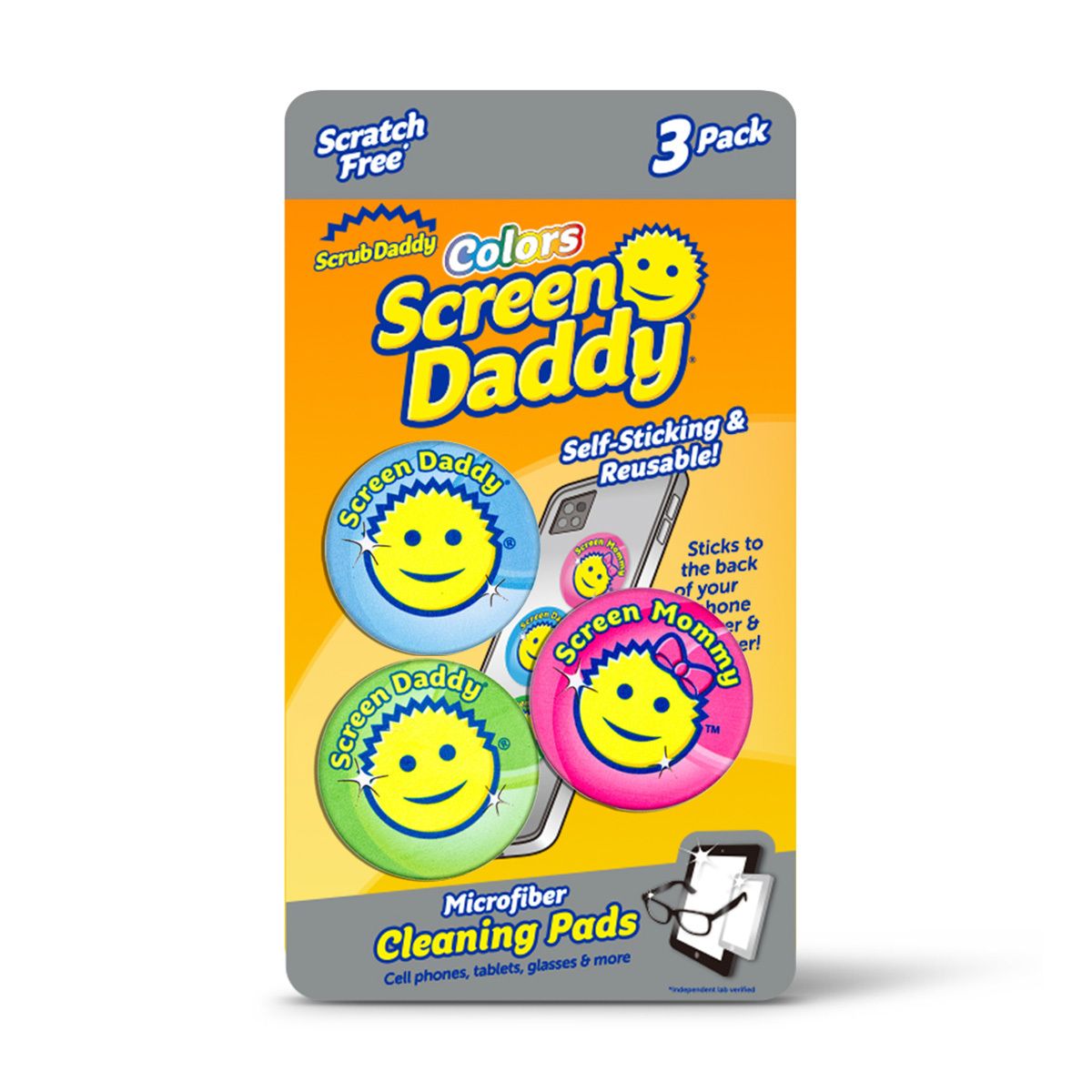 Screen Daddy（3件裝）三色選擇｜螢幕清潔貼布