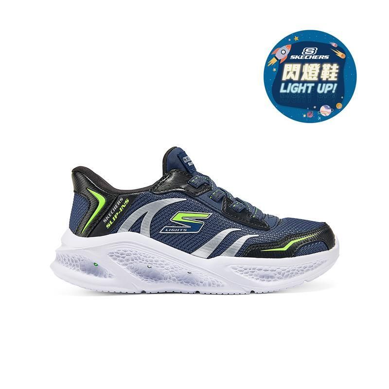 SLIP INS 速穿科技: SKECHERS METEOR-LIGHTS 男童閃燈鞋