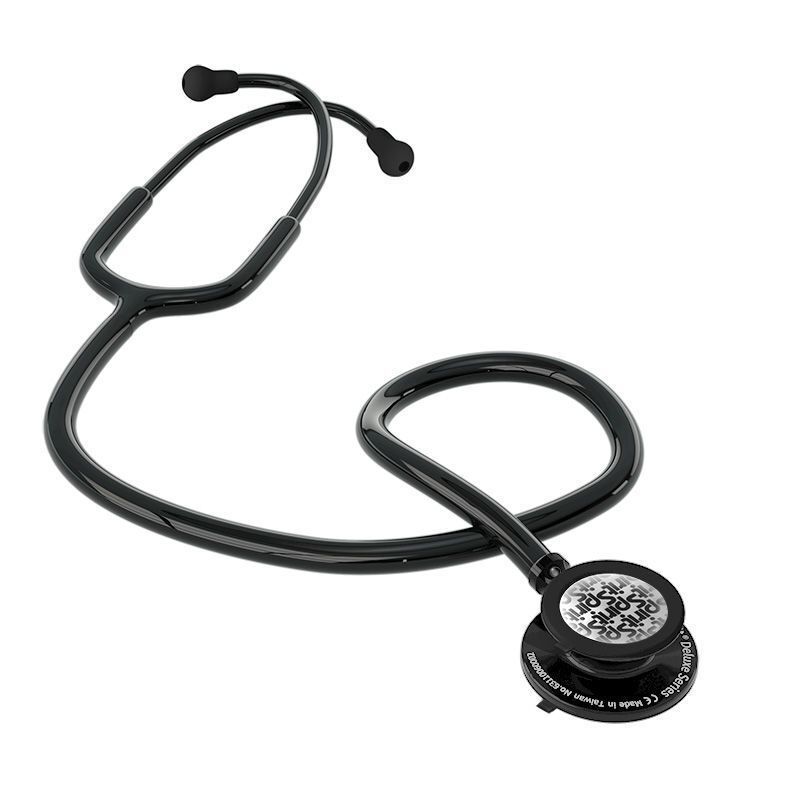 Spirit 641 Double-Sided Head Universal Stethoscope for Doctor Nurse, Tunable Diaphragm, All Black