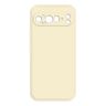適用於 Google Pixel 9 Pro XL 仿液態硅膠魔方直邊手機殼（白色）