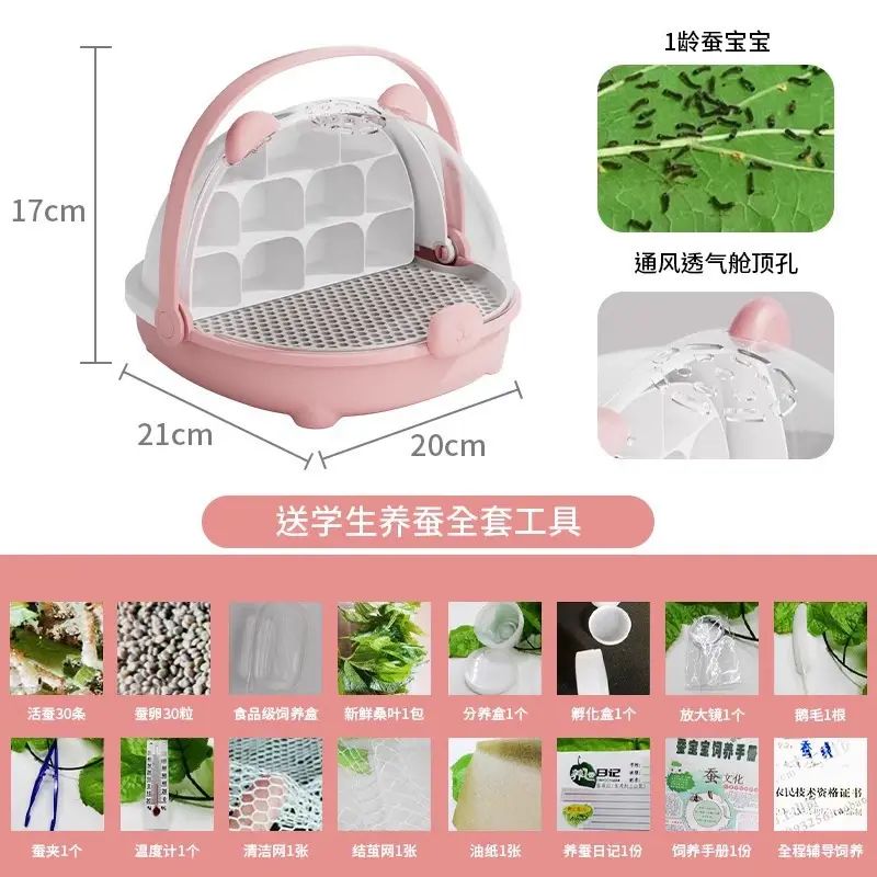 蚕宝宝学生养蚕套装活籽卵观察饲养盲盒春小三年级高级太空舱