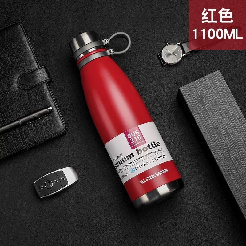 保温杯316不锈钢运动水壶户外大容量杯子太空壶L加厚材质超大容量