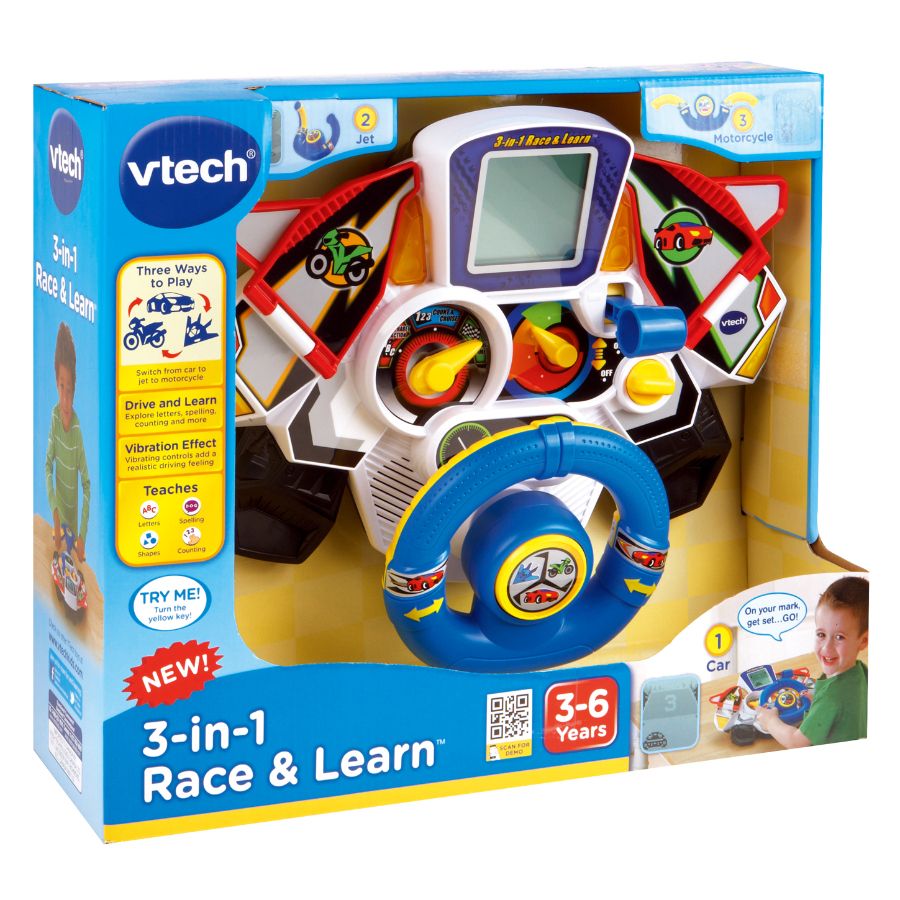 Vtech Car Racing vtech | 3 In 1 Race & Learn Simulation Racing Baby Toys | HKTVmall The ...
