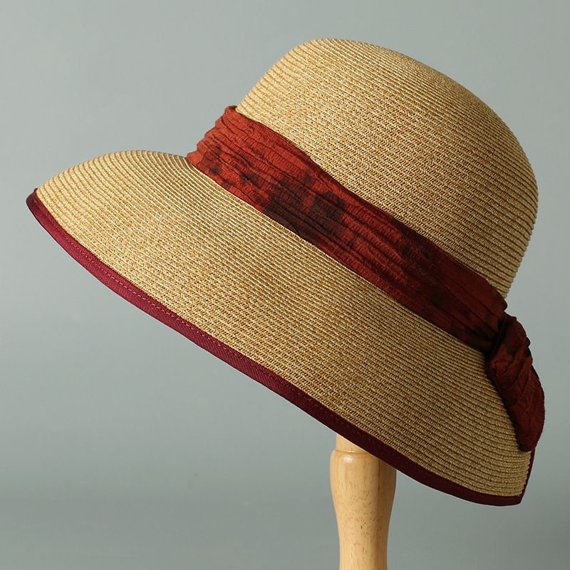 New Women's Straw Hat Summer Brim Sun Hat Travel Fashion Versatile Sunscreen Hat Vacation Casual