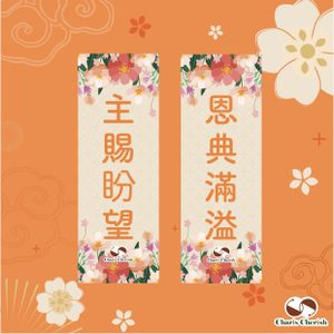 New Year's Red Couplets 2pcs (10.5*29.7cm)(parallel import goods) – K007 