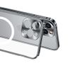海馬扣金屬邊框MagSafe磁吸磨砂手機殼 適用於 iPhone 12（藍色）