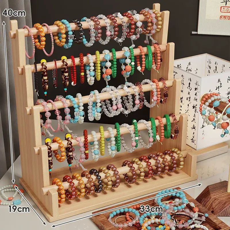 首飾展示架桌面多層飾品掛架手鐲頭箍手鍊手串收納神器擺攤首飾架