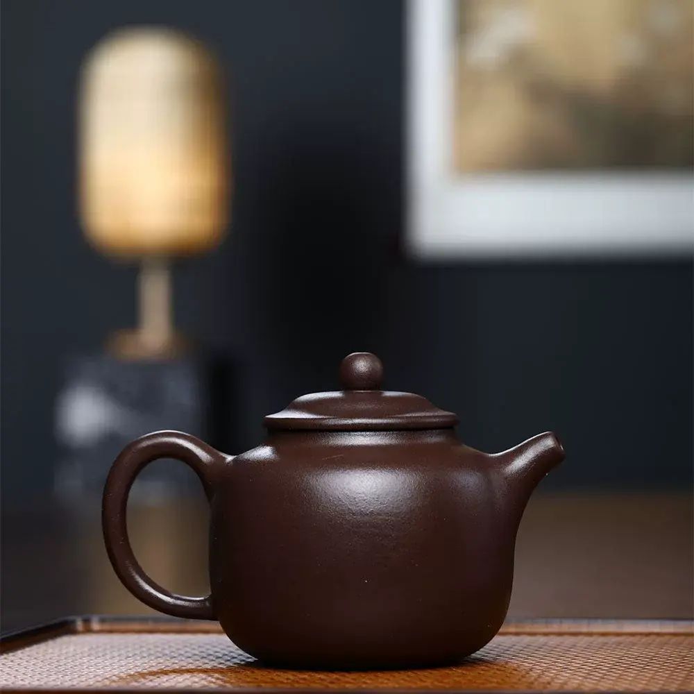 手工紫砂壺經典匏尊壺家用一套禮盒紫泥養生茶壺