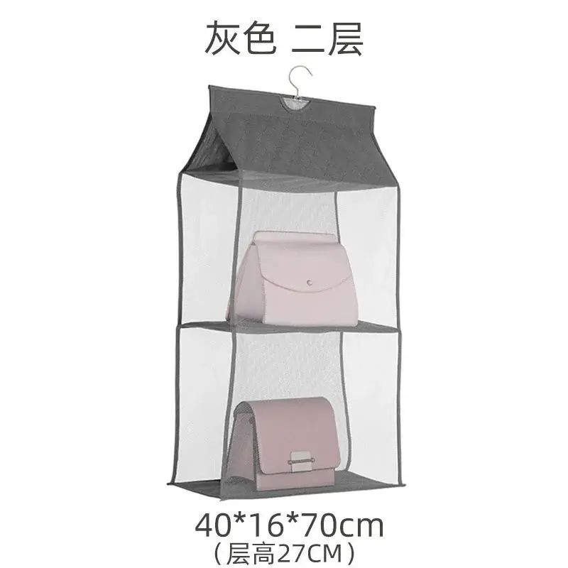 包包挂袋衣柜悬挂式皮包防尘袋家用布艺透明储物架墙挂收纳