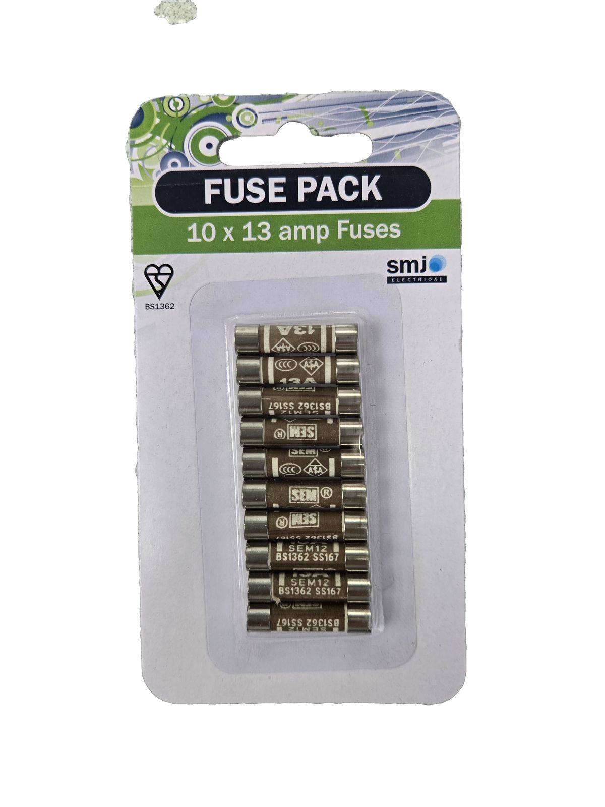 13A Fuse Pack  - BS1362 standard (10 PCS)