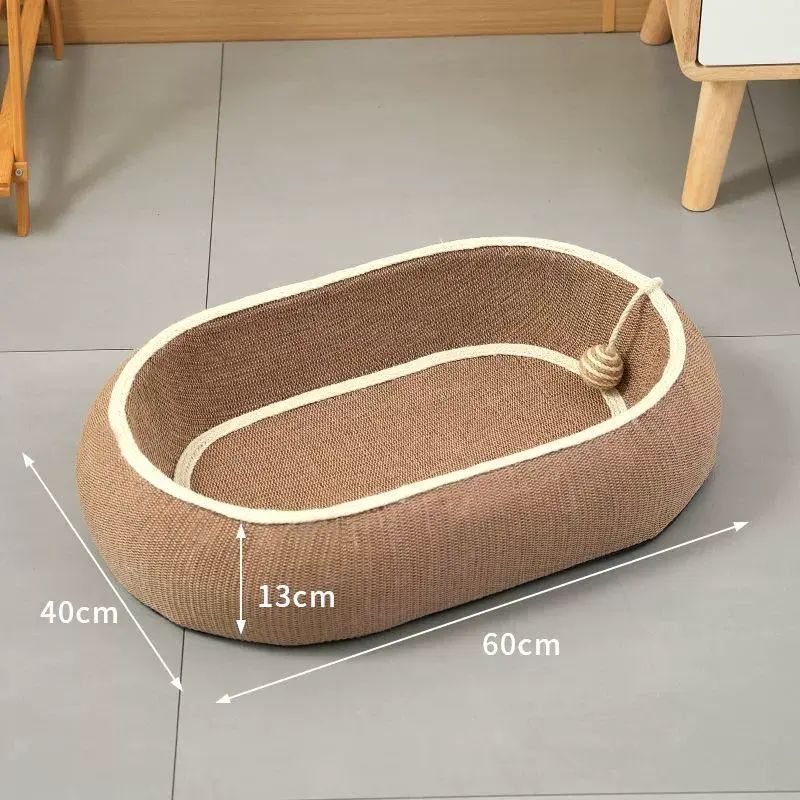 抓板耐磨不掉劍麻一體磨爪四季通用超大橢圓形貓爪貓咪玩具貓窩