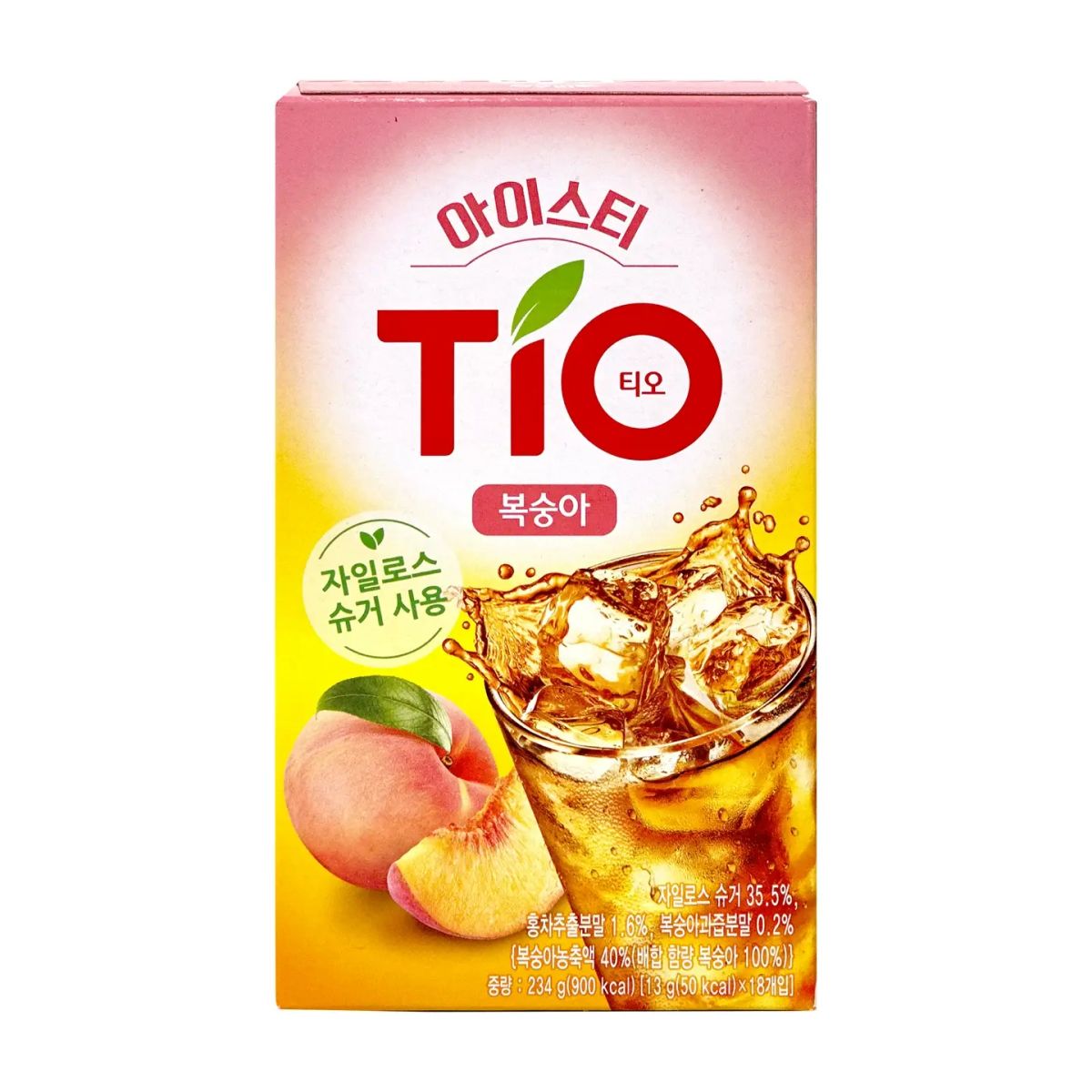 东西TIO韩国进口速溶冰红茶水蜜桃柠檬青苹果味解暑饮料夏日清爽