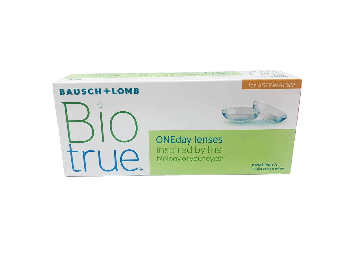 BIOTRUE 每日即棄散光隱形眼鏡 30片 (Power -6.50/ Cyl -1.25/Axis 180)