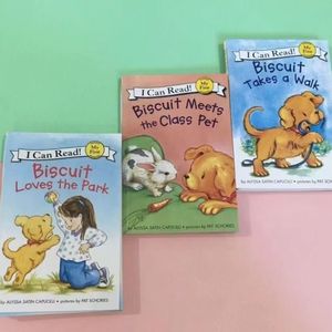 biscuit biscuit biscuit English original picture book I can read my first small biscuit dog Wang Pei