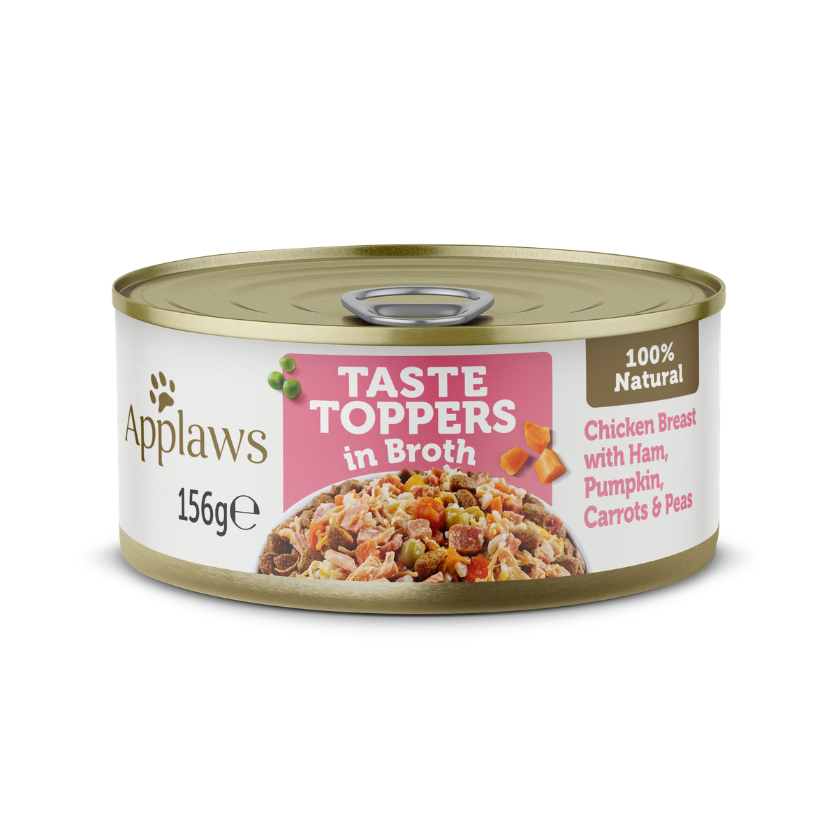 Broth Dog Tin - Chicken Breast & Ham & Vetgetables 156g #3035