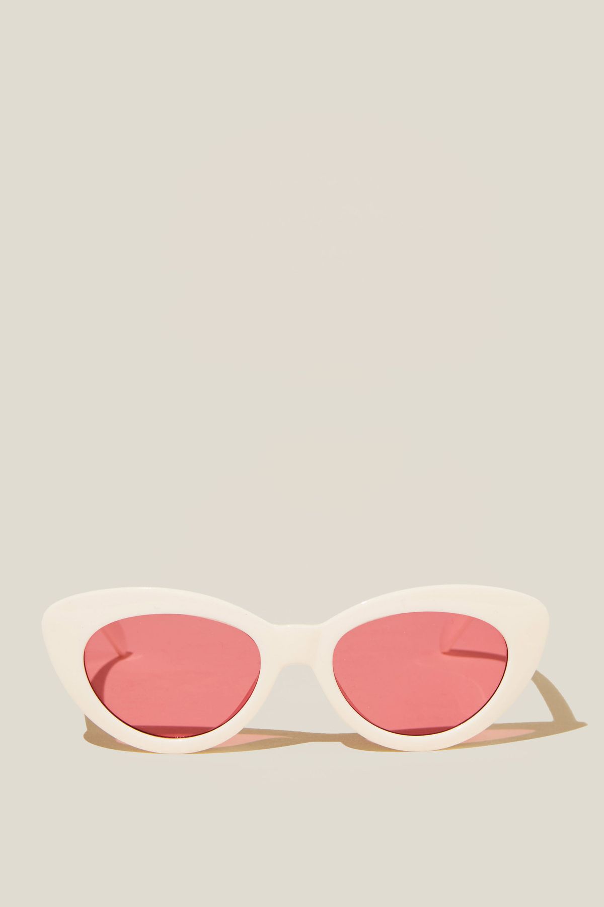 Cotton On Kids - Kids Caitie Cateye Sunglasses - Vanilla/fuchsia