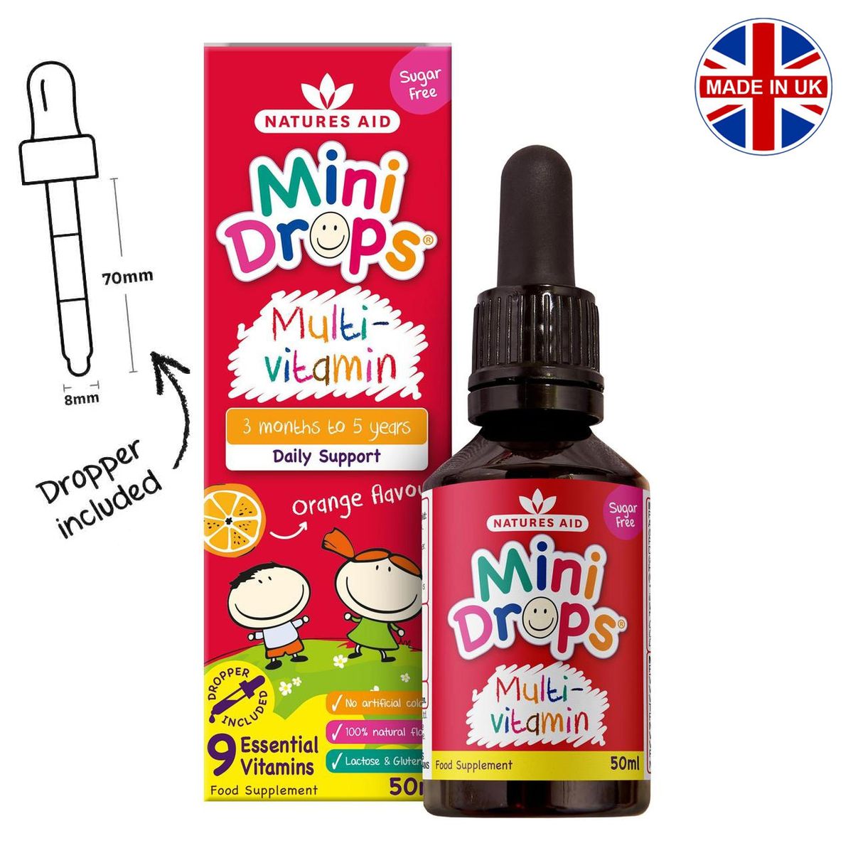 嬰幼兒 多種維他命口服滴劑 50ml (平行進口)