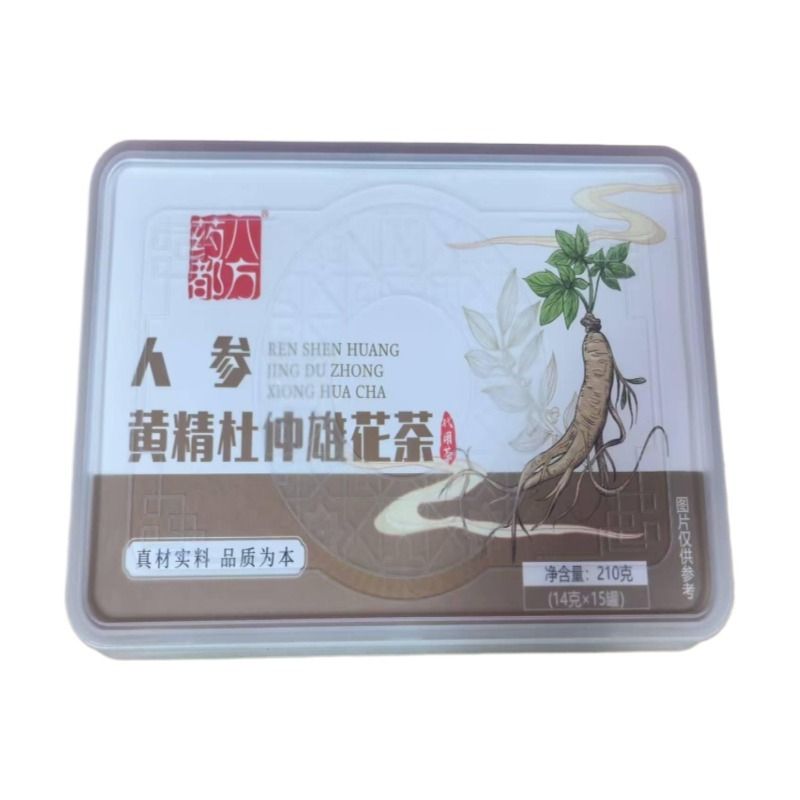 薬都八方-人參黃精杜仲雄花茶210g（14g*15罐）