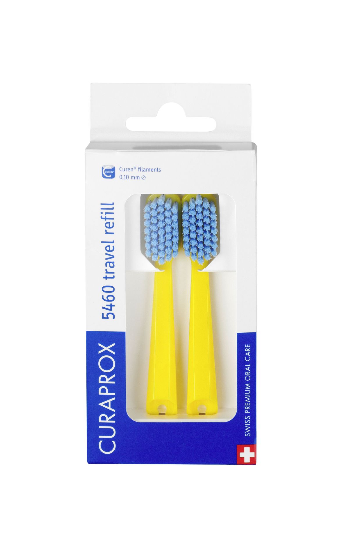 CS 5460 Travel Yellow RefillBrush Heads for Travel Toothbrush 