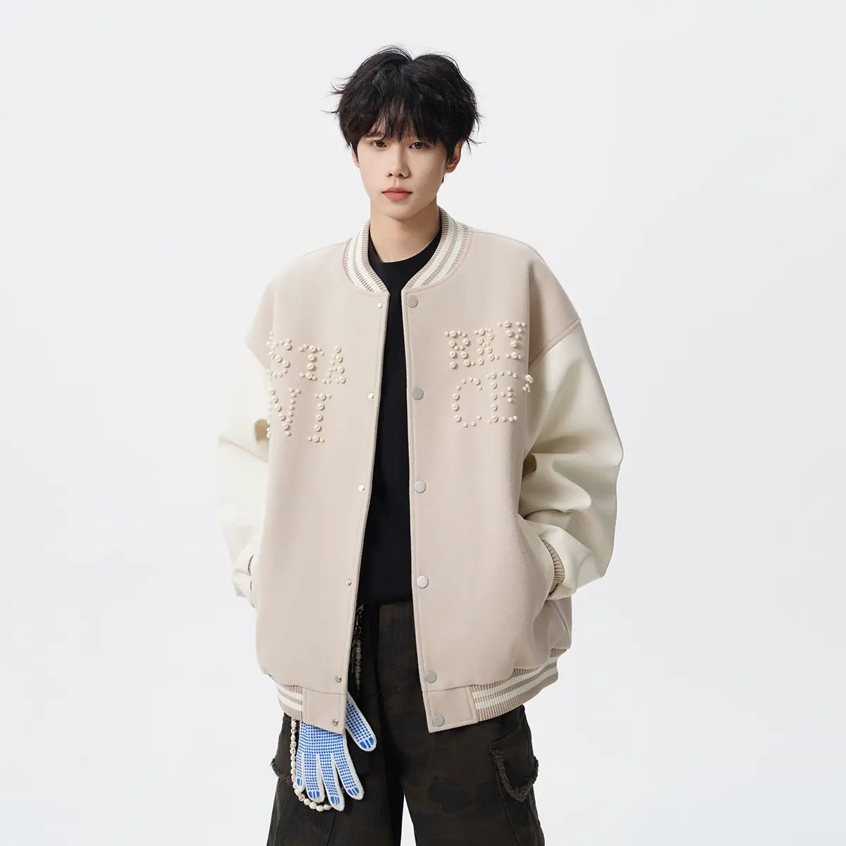 秋季夹克棒球服外套美式飞行刺绣长袖