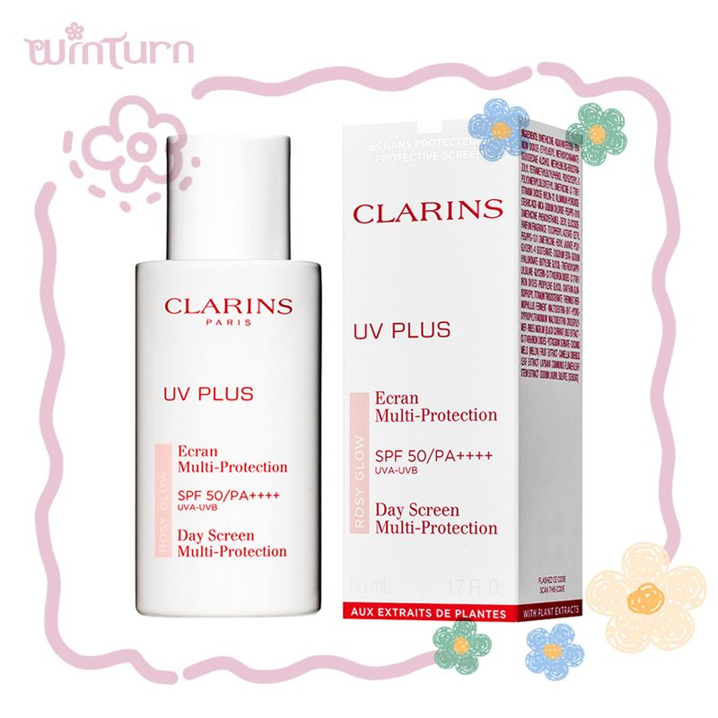 CLARINS UV PLUS ANTI-POLLUTION SPF50/PA+++ ROSY GLOW - 50ML[Parallel import]